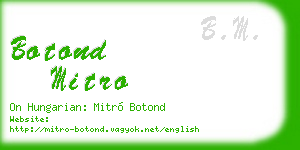 botond mitro business card